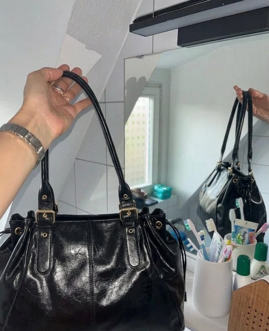 Customer photo review of EYNA XL - Sac à Main Cours en Cuir Large
