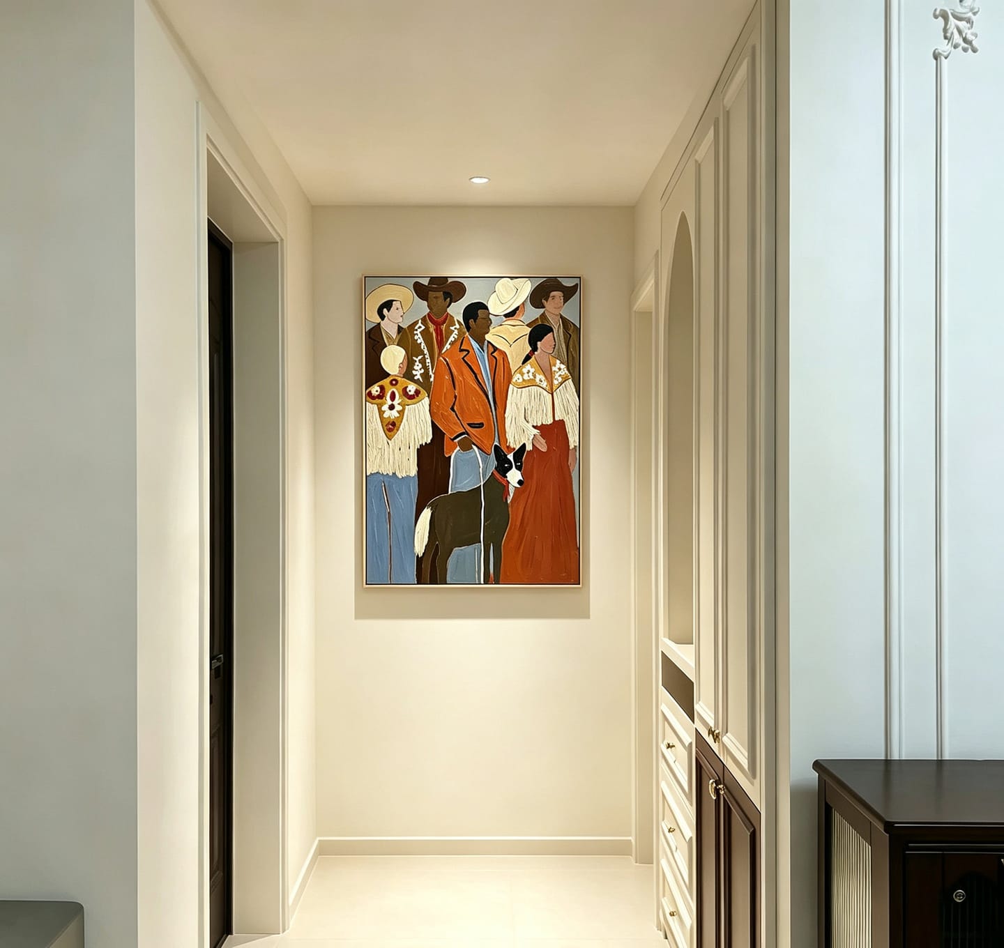 Customer photo review of Rodeo Gathering-Western Group Painting