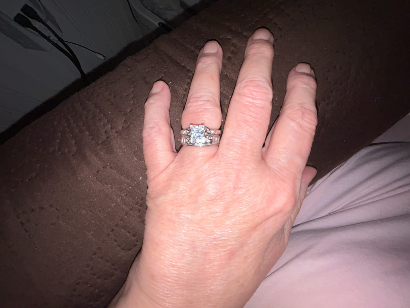 Customer photo review of Men's Claddagh™ Ring — 18K White Gold Band
