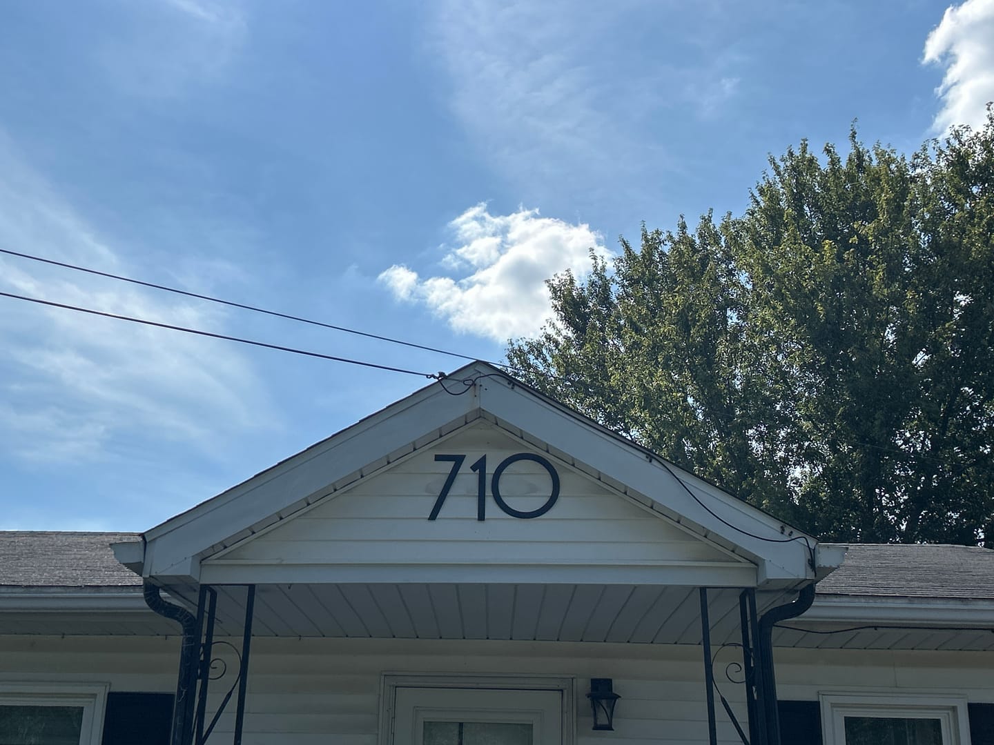Customer photo review of Custom Metal House Numbers - 20+ Color Options