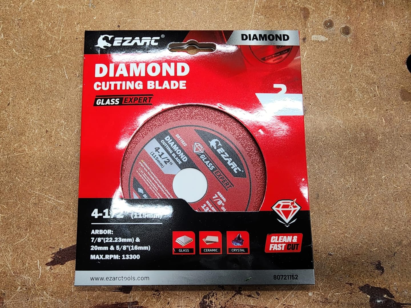 Customer photo review of Glass Cutting Disc 2-Pack For Ceramic Tile, Glass, Crystal, Porcelain