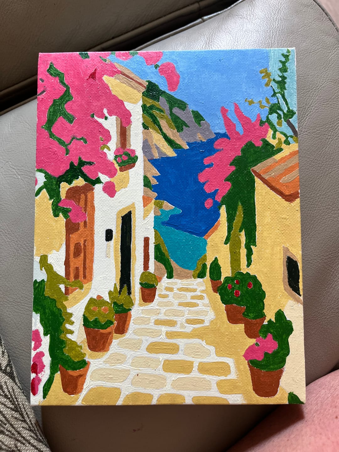 Customer photo review of 6 Mini Paintings - Mediterranen Set