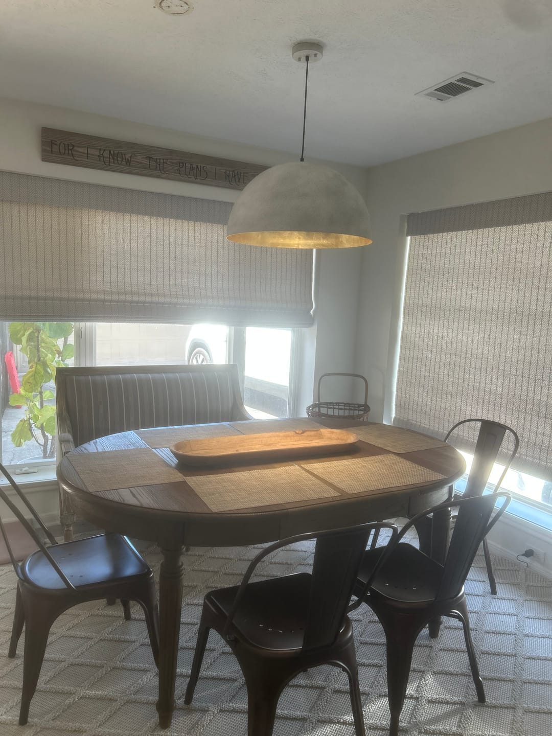 Customer photo review of Oversized Metal Dome Pendant Light