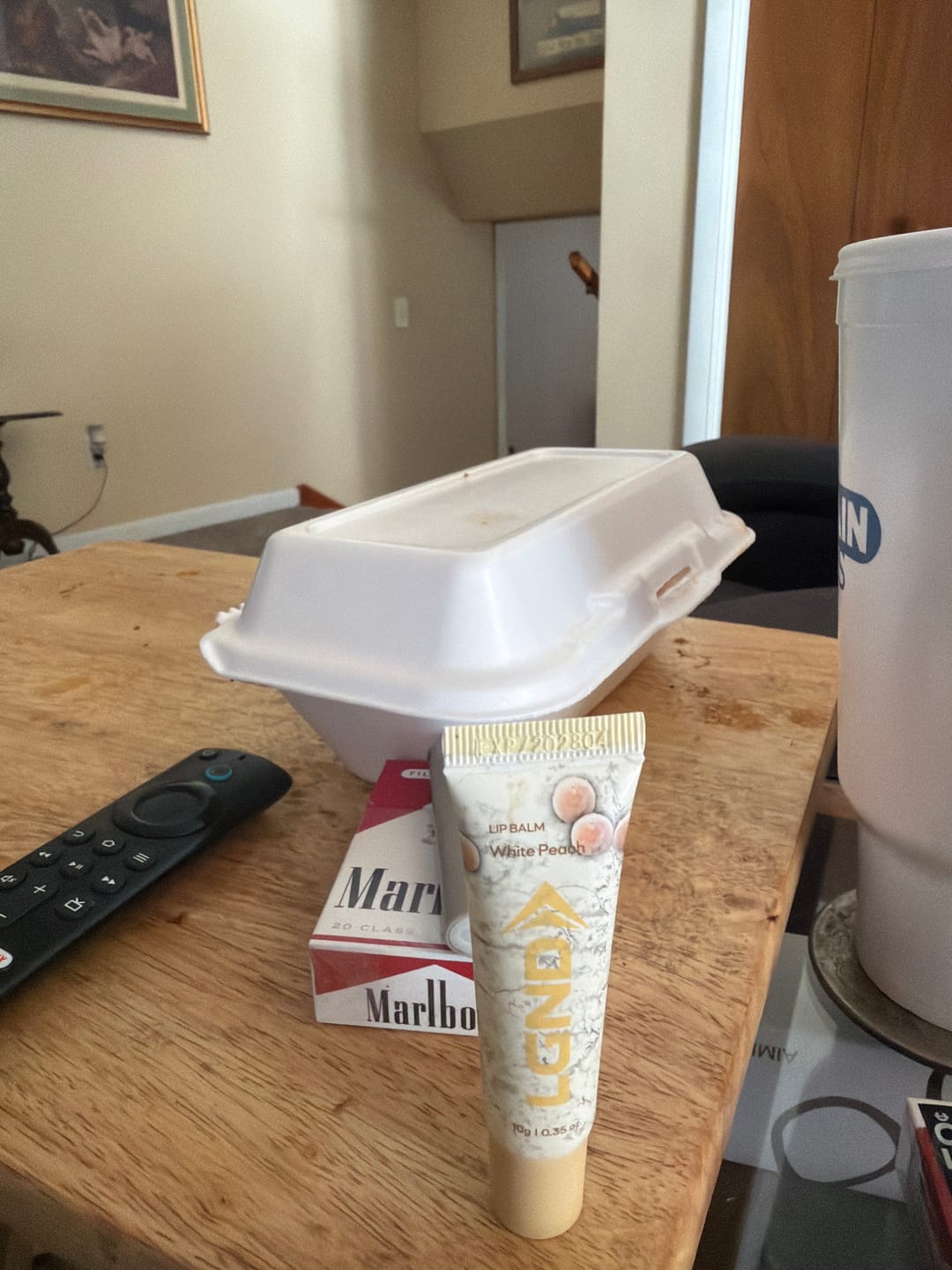 Customer photo review of White Peach Lip Balm