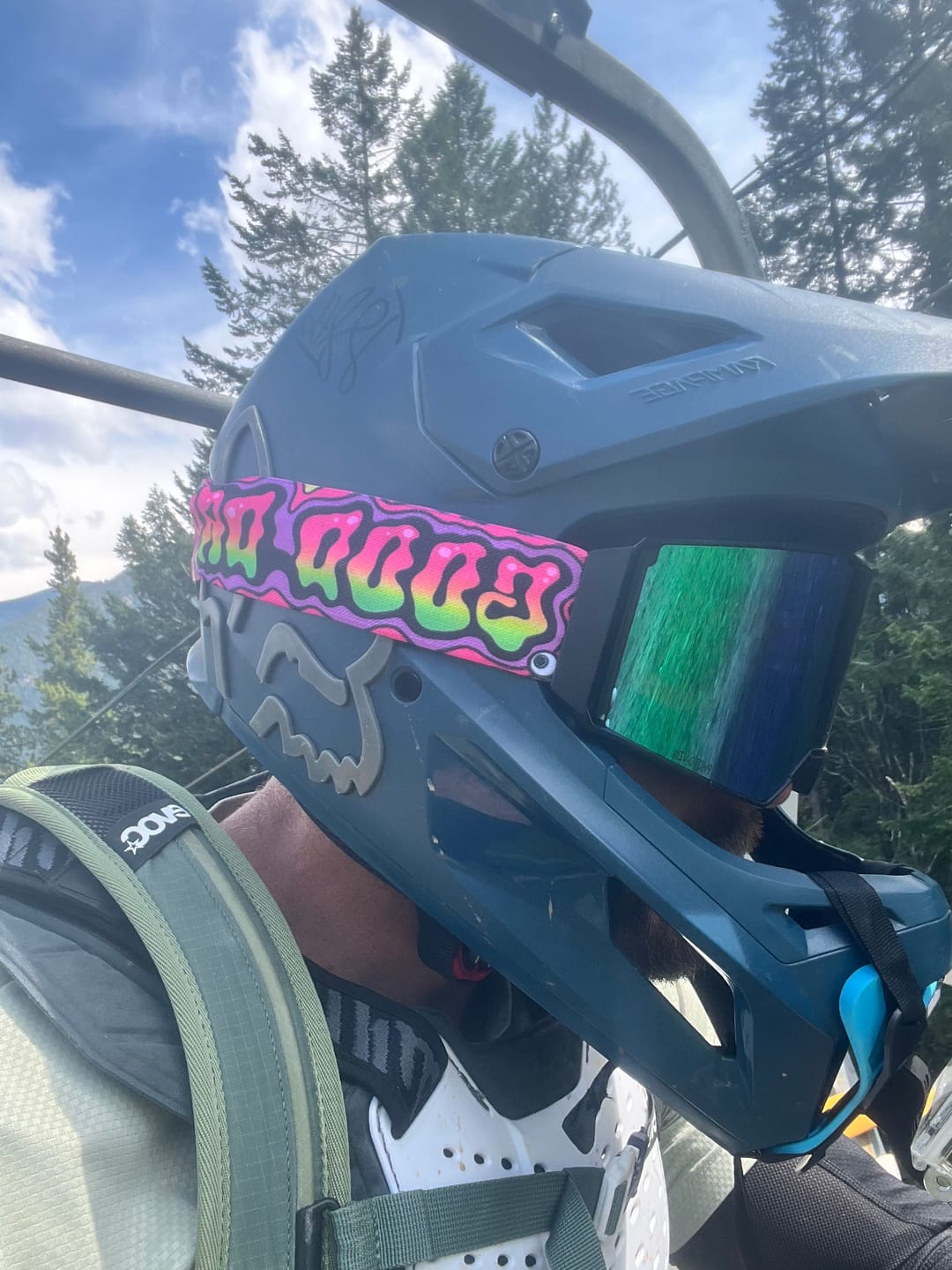 Customer photo review of Gracey Moto/MTB Goggle - Photochromic Green Lens