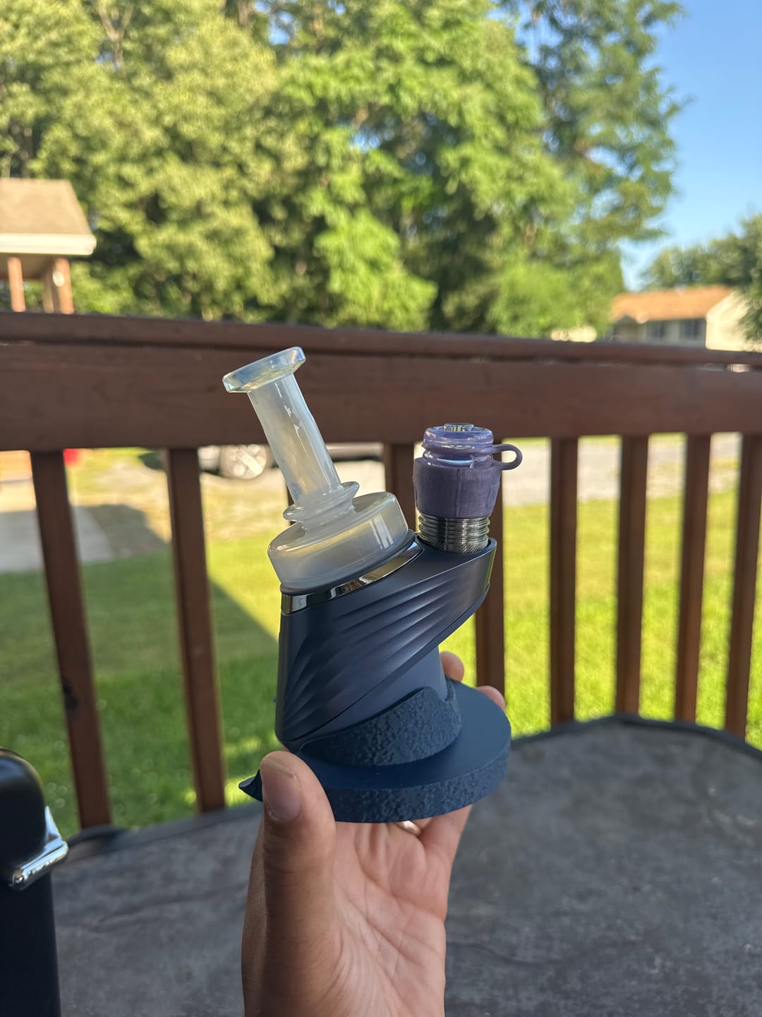 Customer photo review of V2 Puffco Dry Top - Full Color - by Tokr Glass