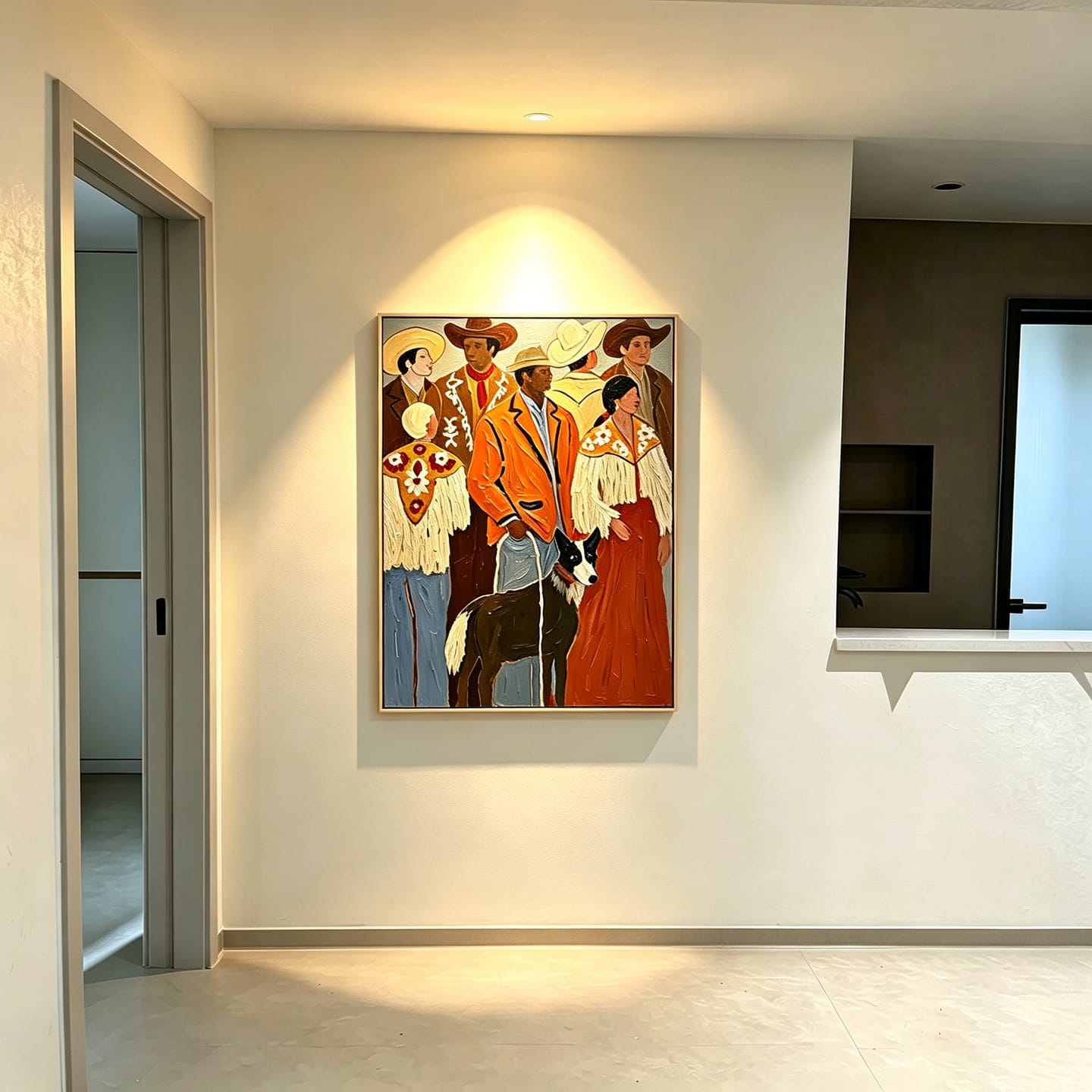 Customer photo review of Rodeo Gathering-Western Group Painting