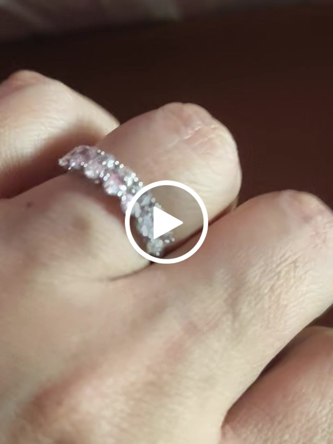 Customer video review of Deposit/Final LHH 1.5ctw oval cut custom ring 900/2