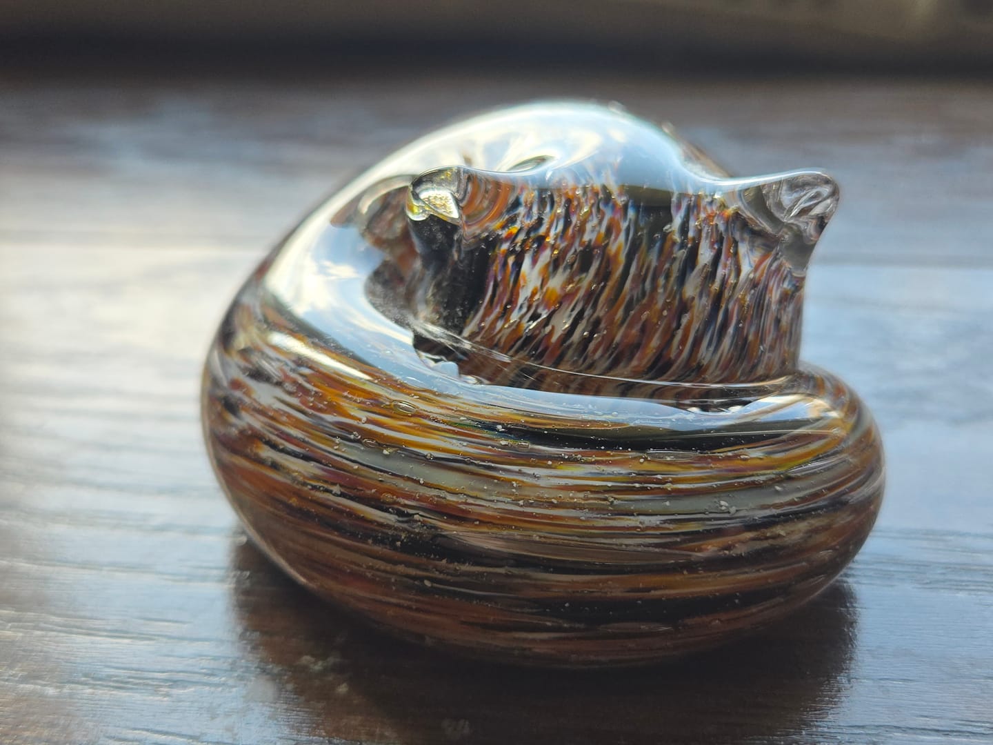 Customer photo review of Sleeping Cat with Infused Cremation Ashes