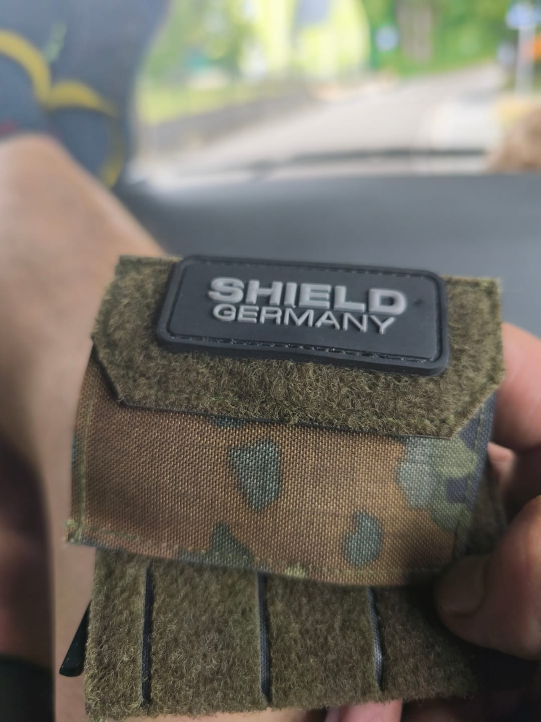 Customer photo review of Tactical Wallet Münzfach - 5-Farben Flecktarn
