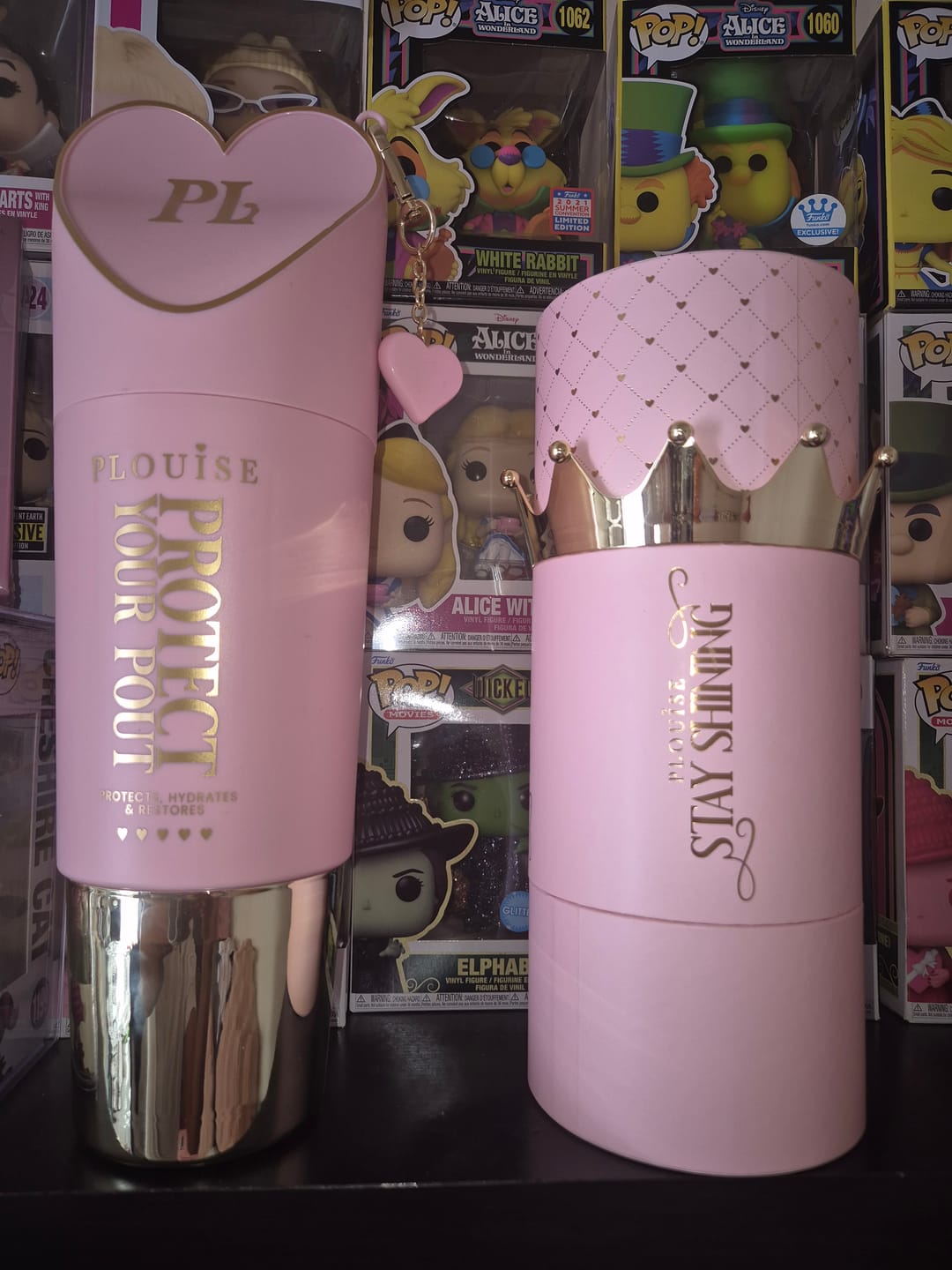 Customer photo review of Protect Your Pout and Stay Shining Lip Oil XL PR Duo