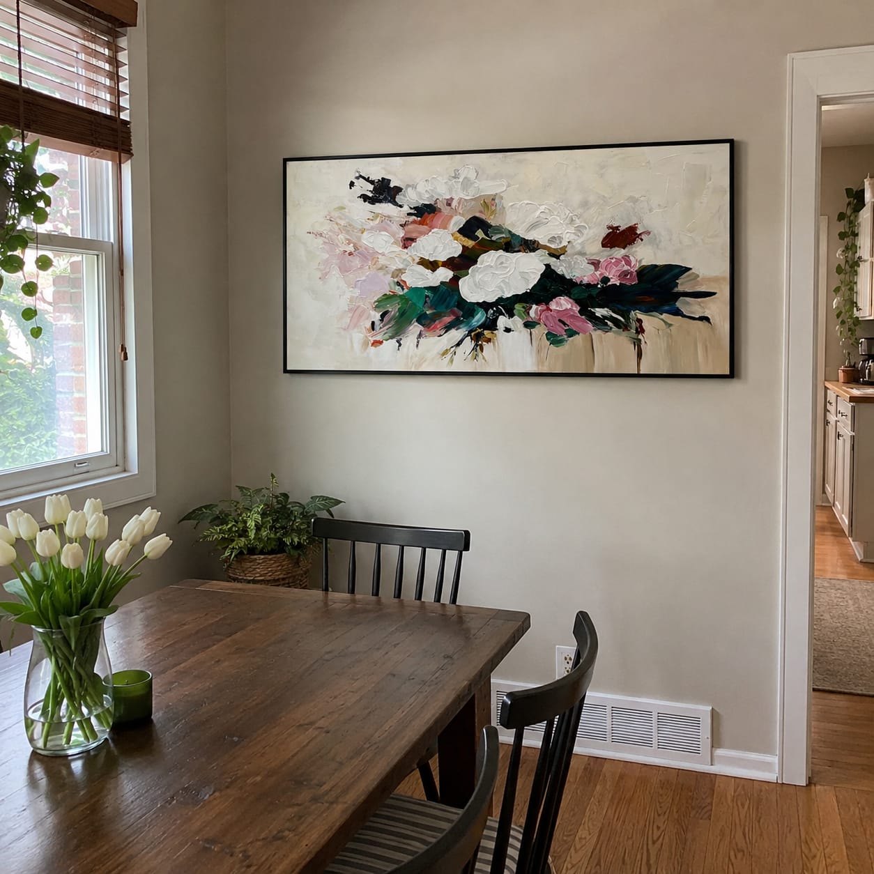 Customer photo review of Abstract Flower And Tree Textured Canvas Art  #MF153