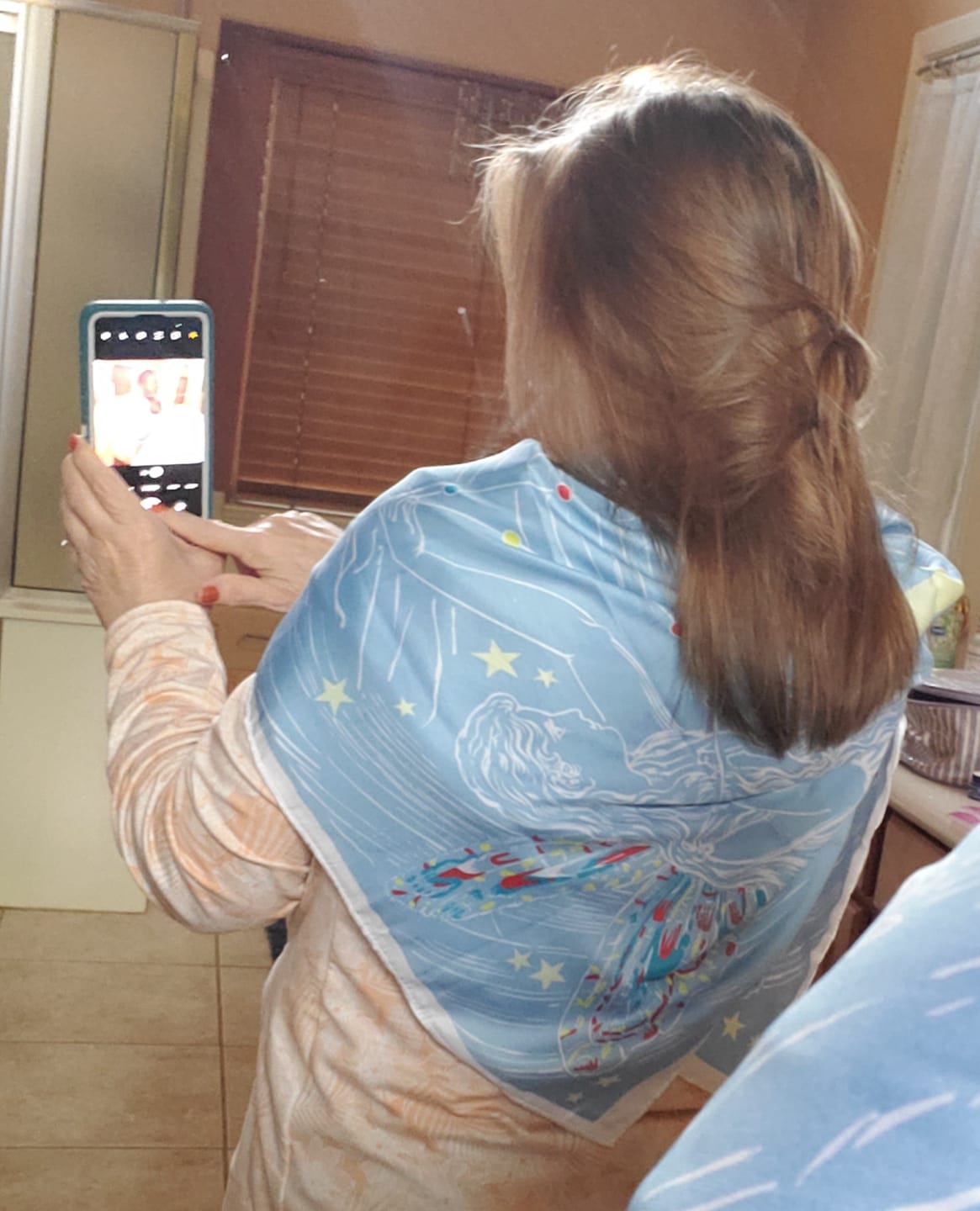 Customer photo review of Moon Fairy Silky Scarf