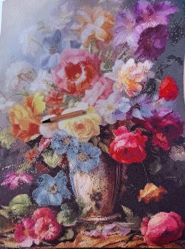 Customer photo review of 5D Diamond Painting – Malerischer Strauß