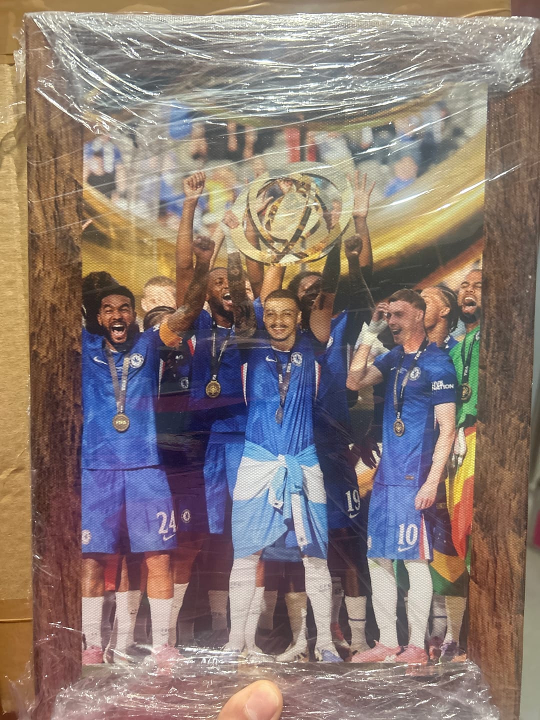 Customer photo review of Virtual Wooden Canvas Print (Dark Wood) - Single Canvas