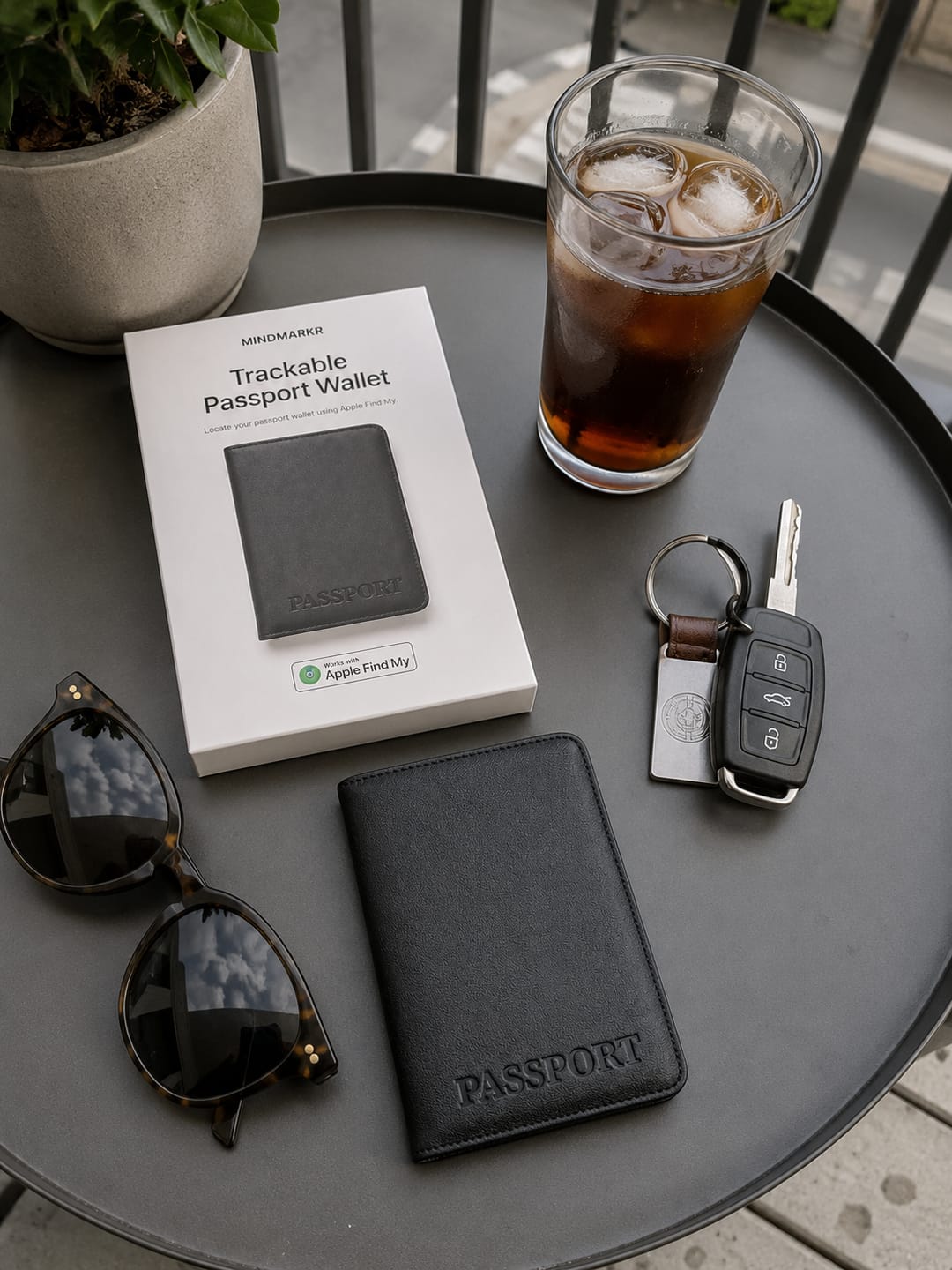 Customer photo review of Passport Trackable Wallet