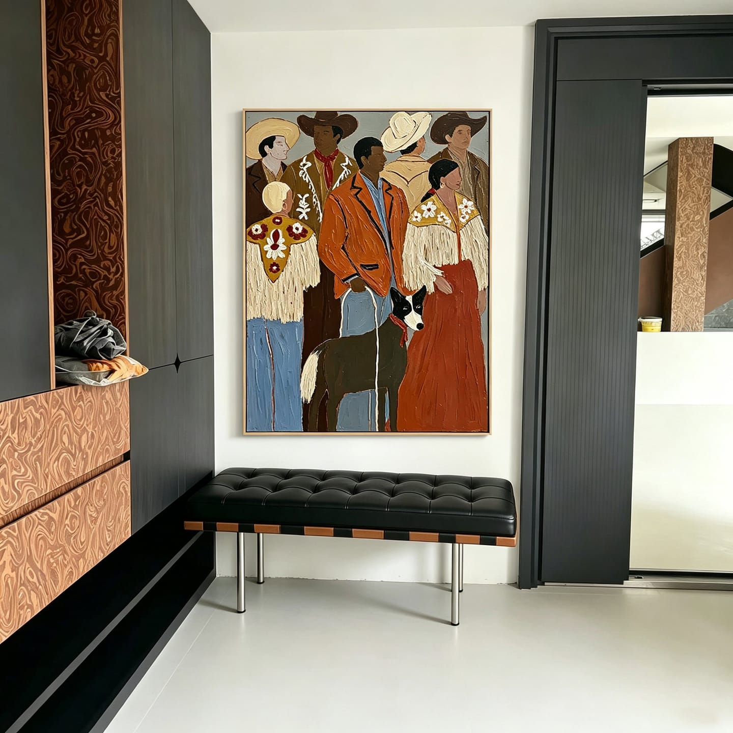Customer photo review of Rodeo Gathering-Western Group Painting