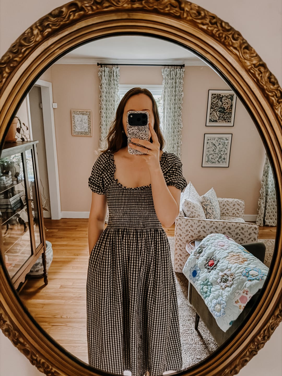 Customer photo review of Goldie Smocked Short Sleeve Dress (Clearance)