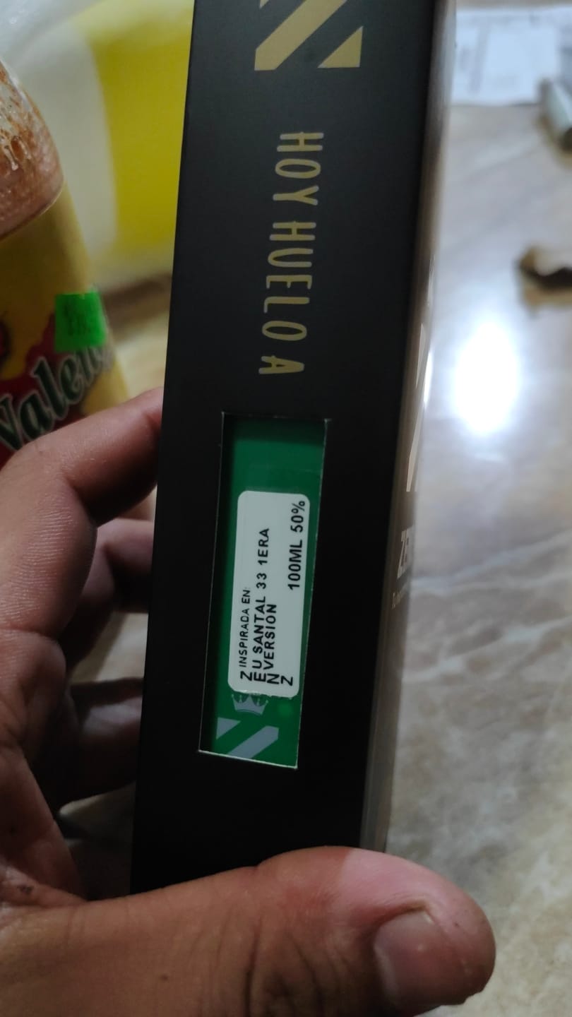Customer photo review of U Zenz Sándalo Dulce 33 | Inspirado en Santal 33 - Le Labo (1° versión ZENZ)