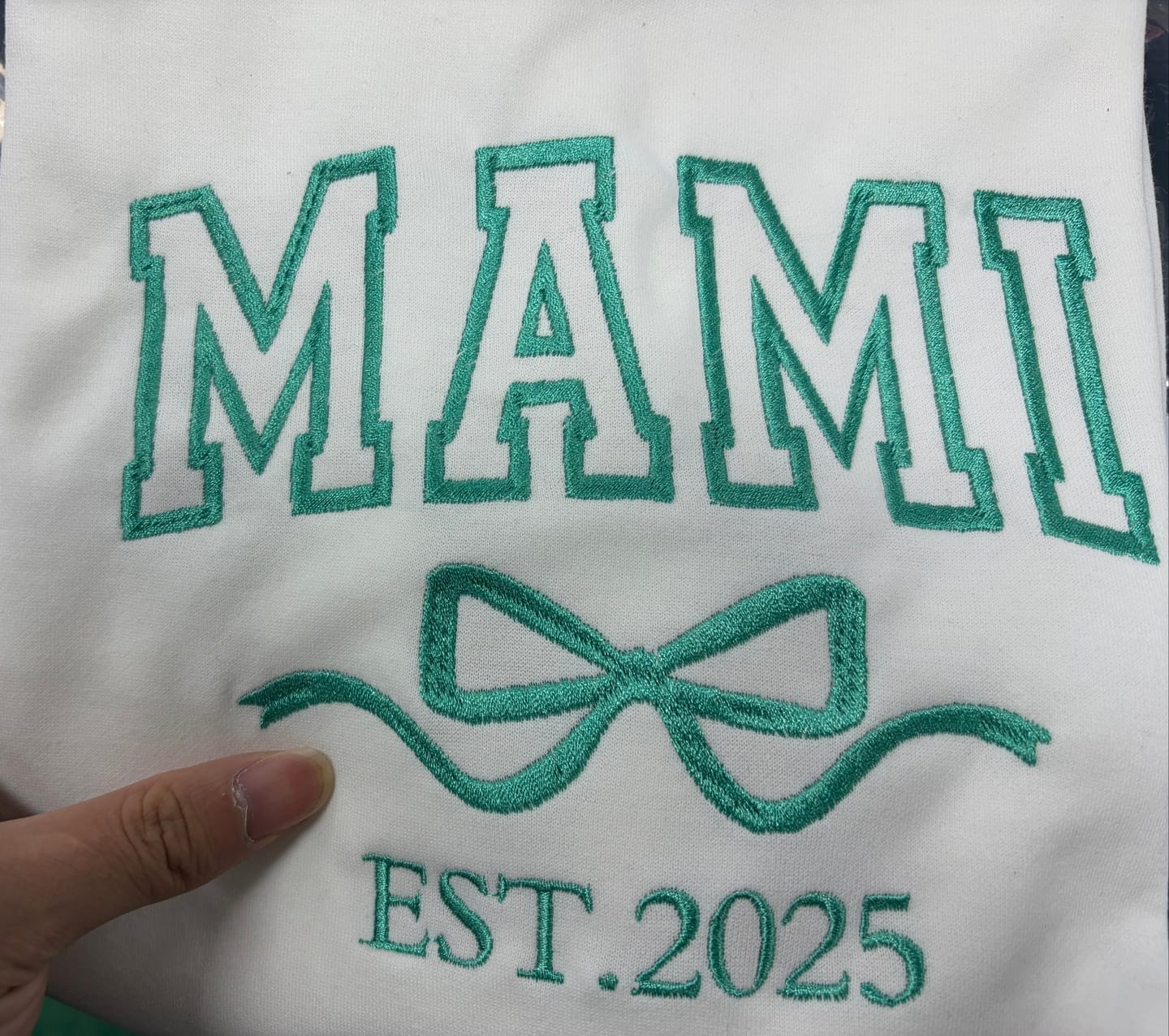 Customer photo review of Custom Embroidered Comfort Colors Grandma and Grandpa Sweatshirt, Gift for Grandma/Grandpa