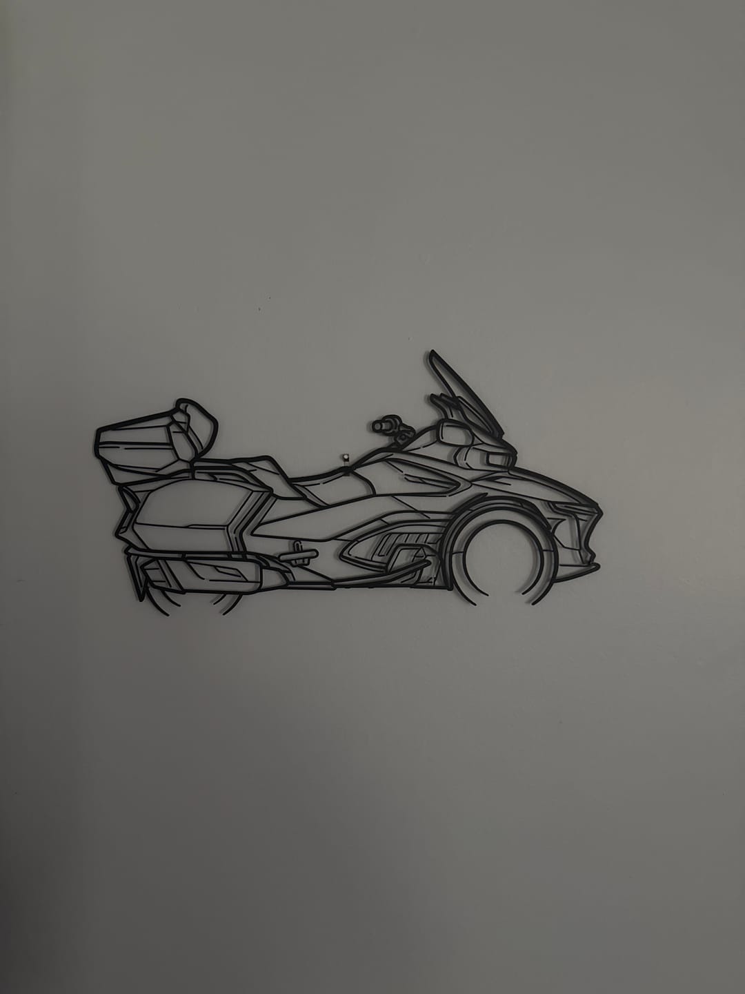 Customer photo review of Your Custom Bike Silhouette Metal Wall Art