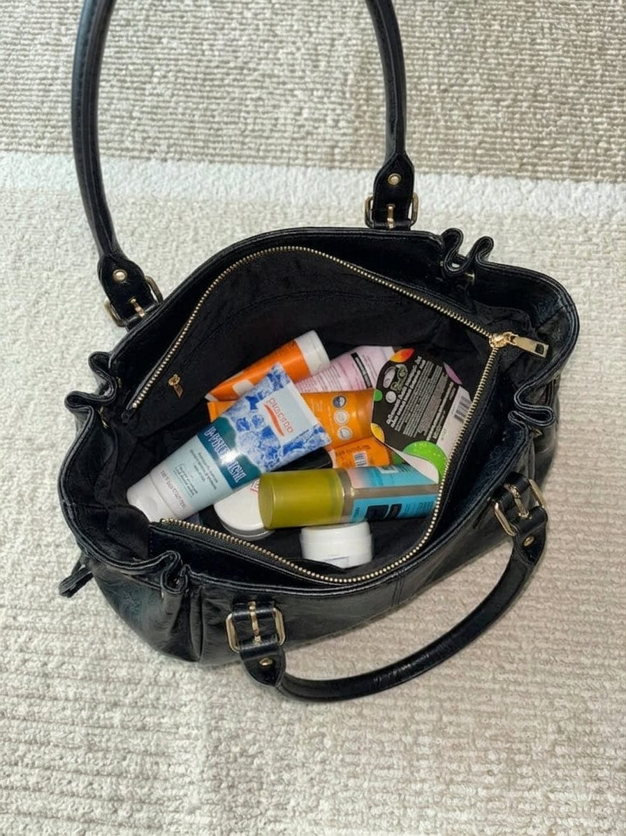 Customer photo review of EYNA XL - Sac à Main Cours en Cuir Large