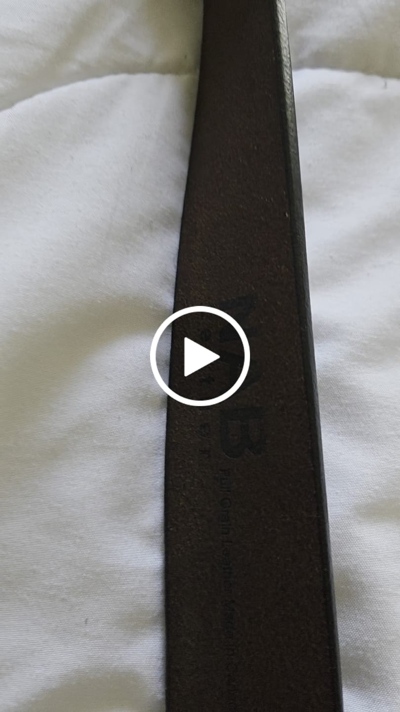 Customer video review of The Long Haul Belt - Classic Black 100% Full-Grain Leather Belt