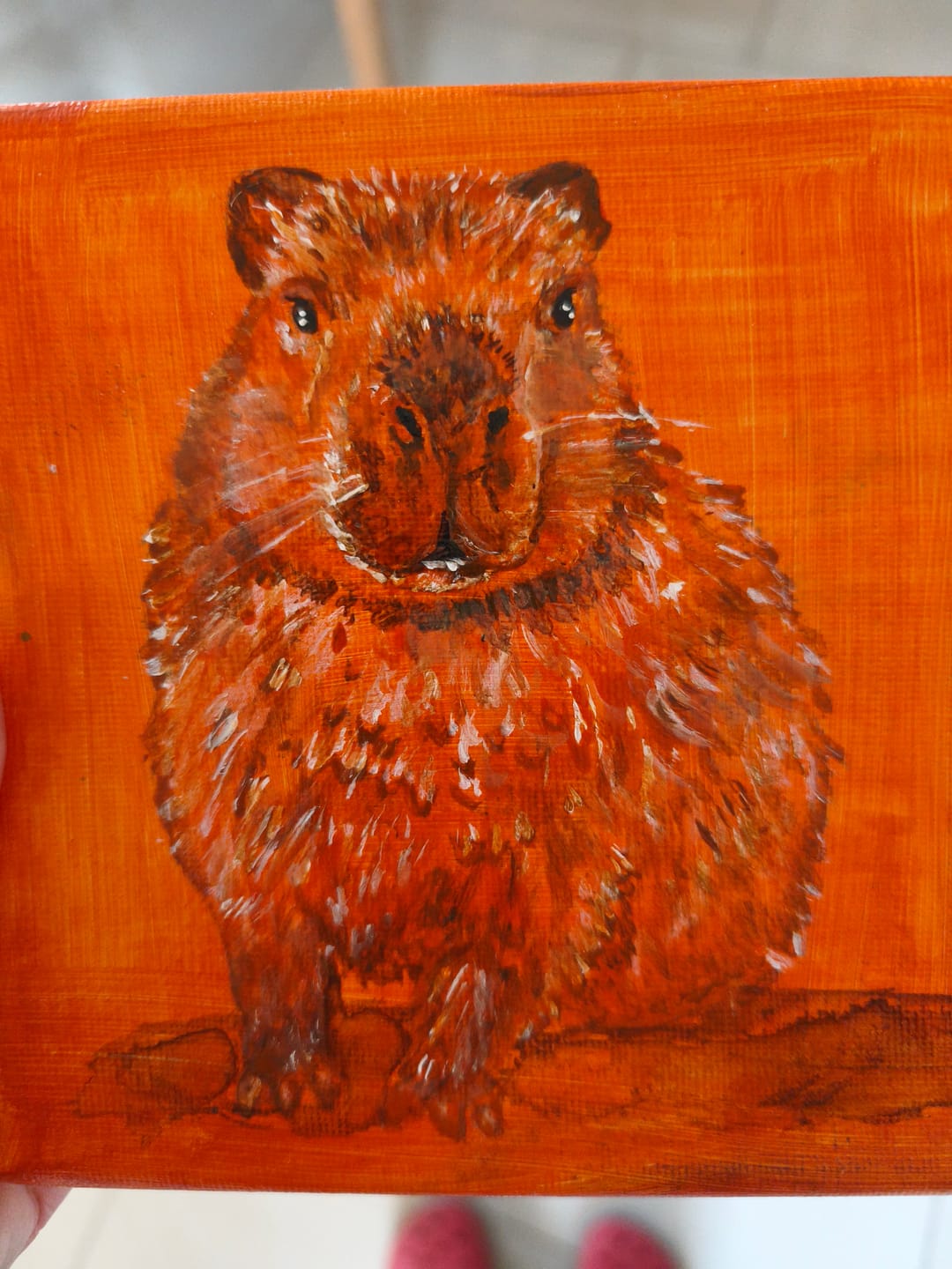 Customer photo review of Aquarylic Color - Schokobraun