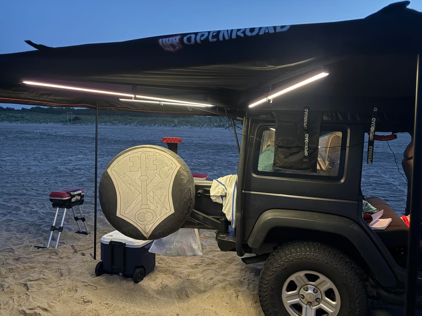 Customer photo review of OPENROAD 180 Free Standing Awning