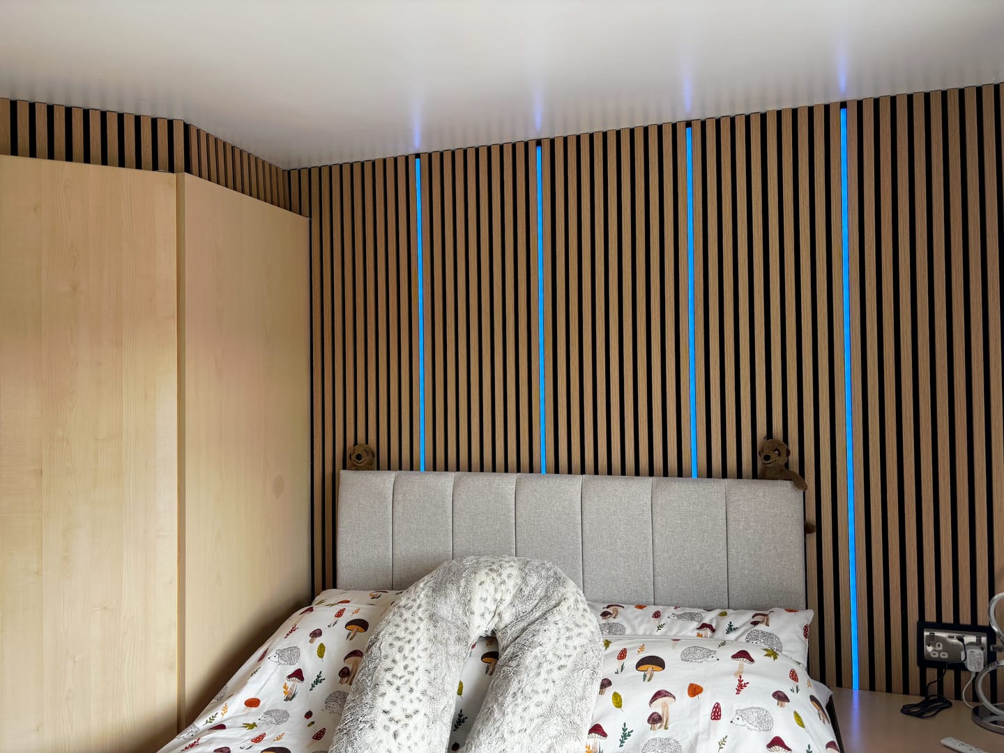 Customer photo review of Premium 3 Sided Wall Panels - 240cm x 60cm (Multiple Colours)