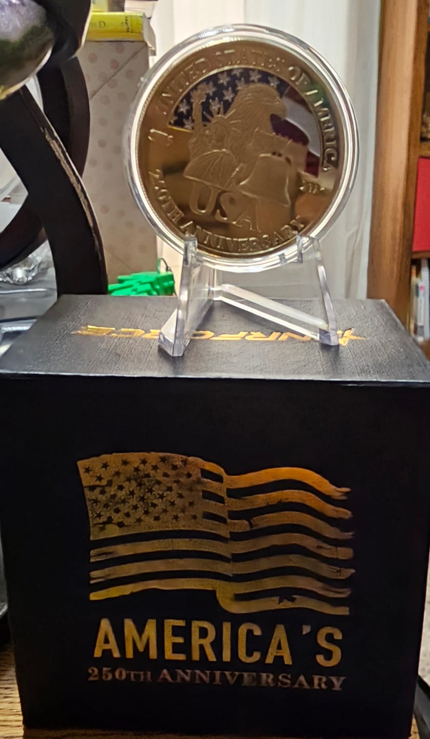 Customer photo review of Limited Edition 250th Gold Coin