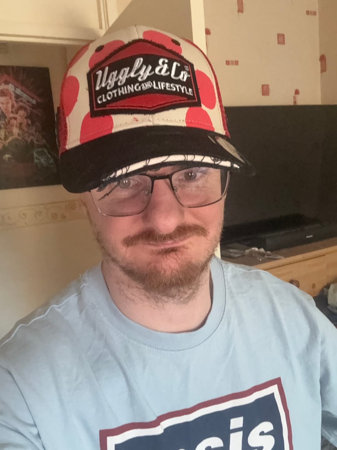 Customer photo review of Polka Dot Diamond Trucker Hat