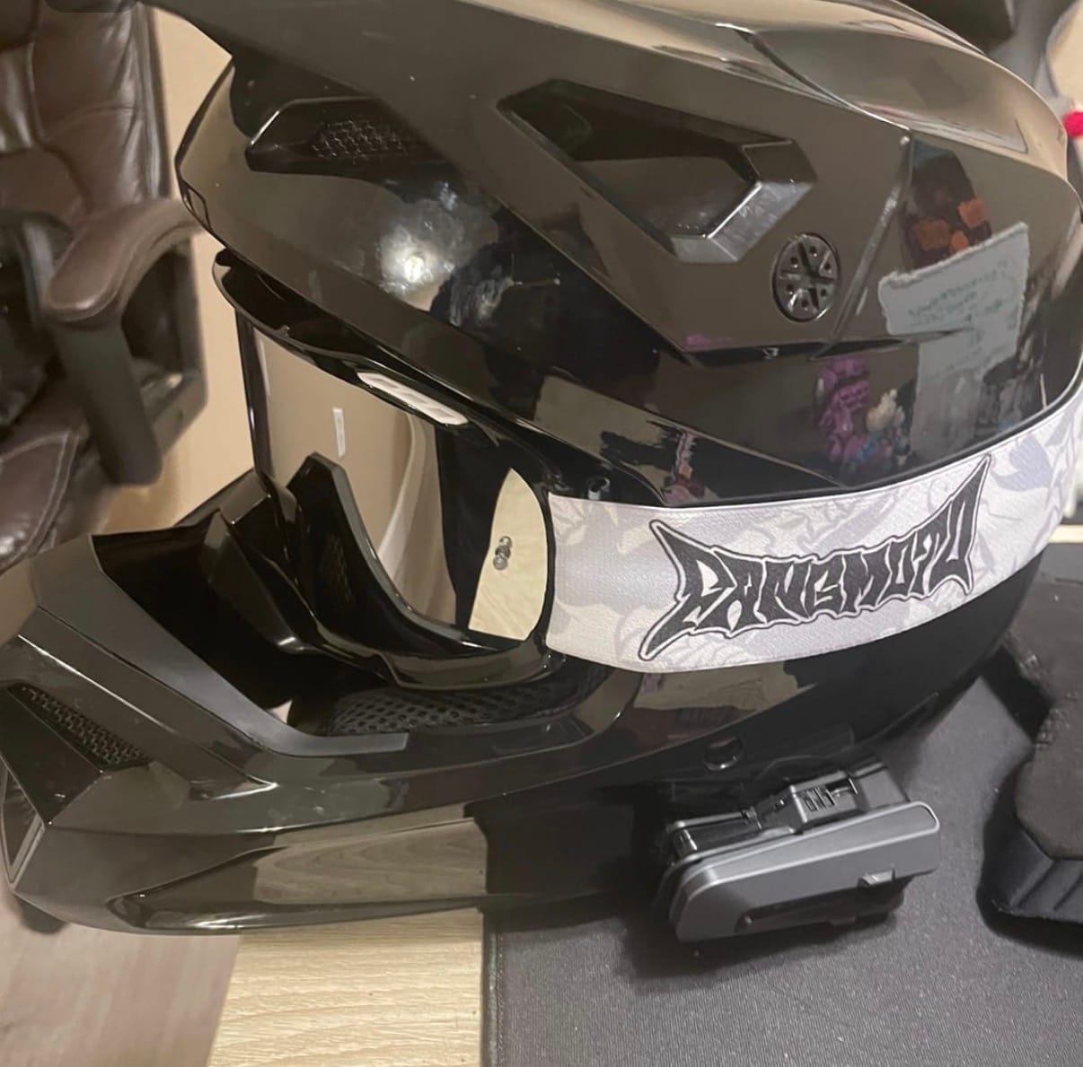 Customer photo review of Fangmoto Vented eMoto Goggles
