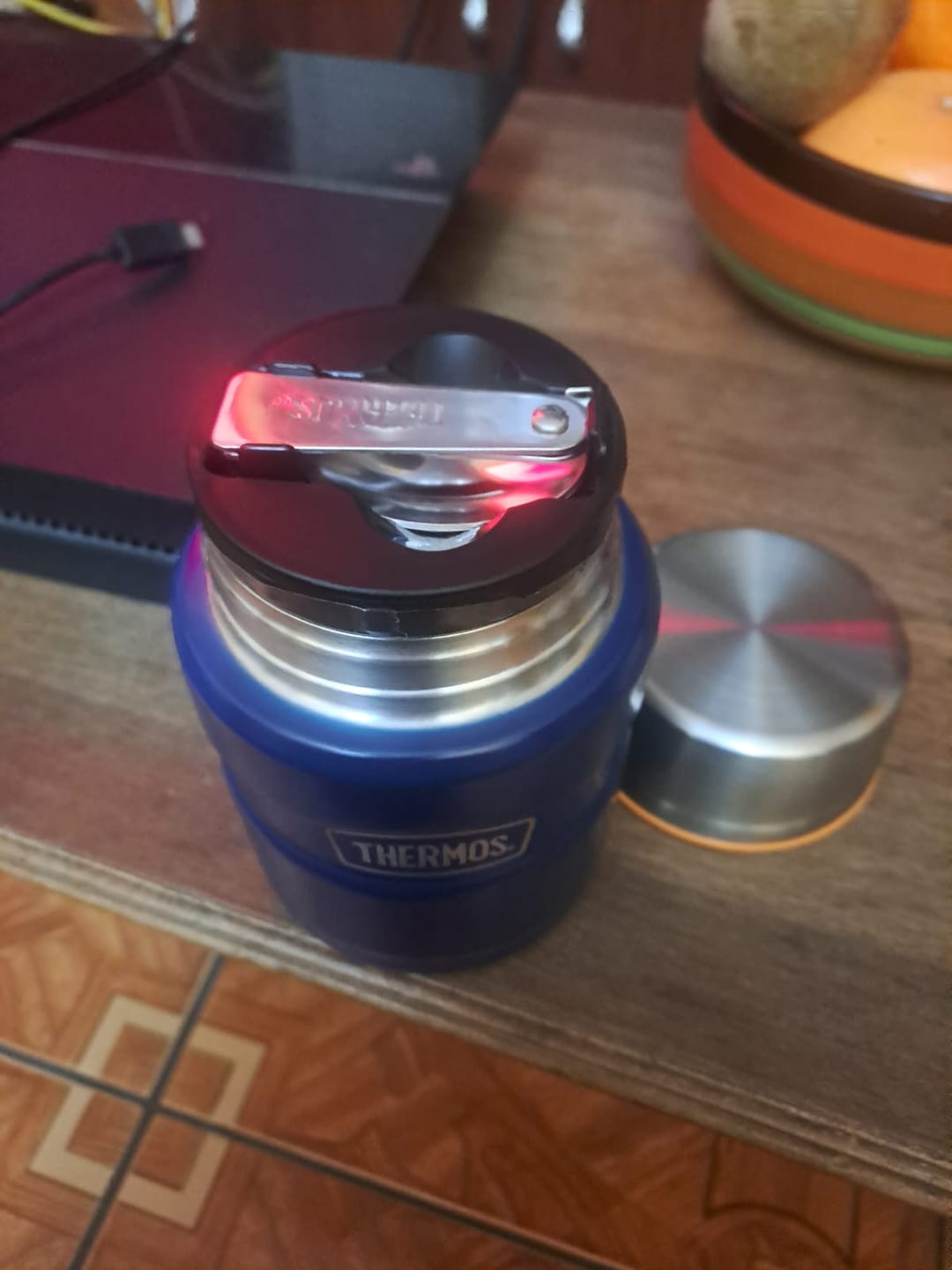 Customer photo review of TERMO COMIDA ACERO INOX KING 470ML MATT NAVY