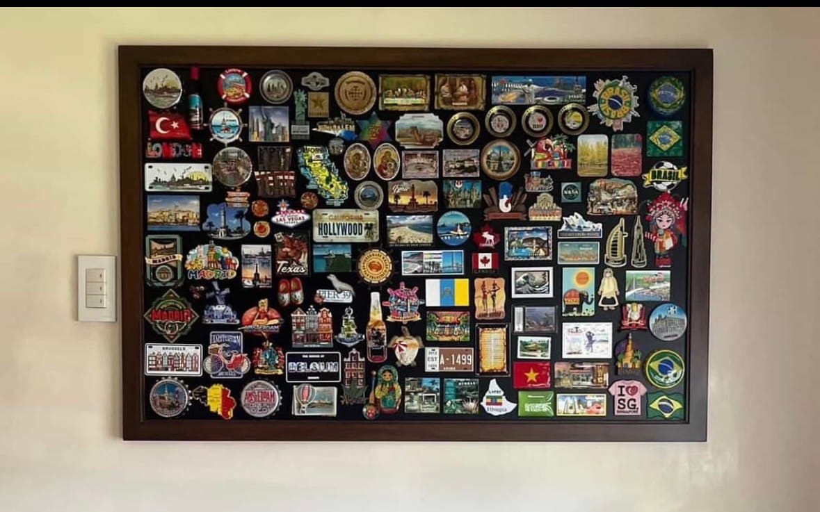 Customer photo review of 24x36 Rustic Framed Magnetic Chalkboard