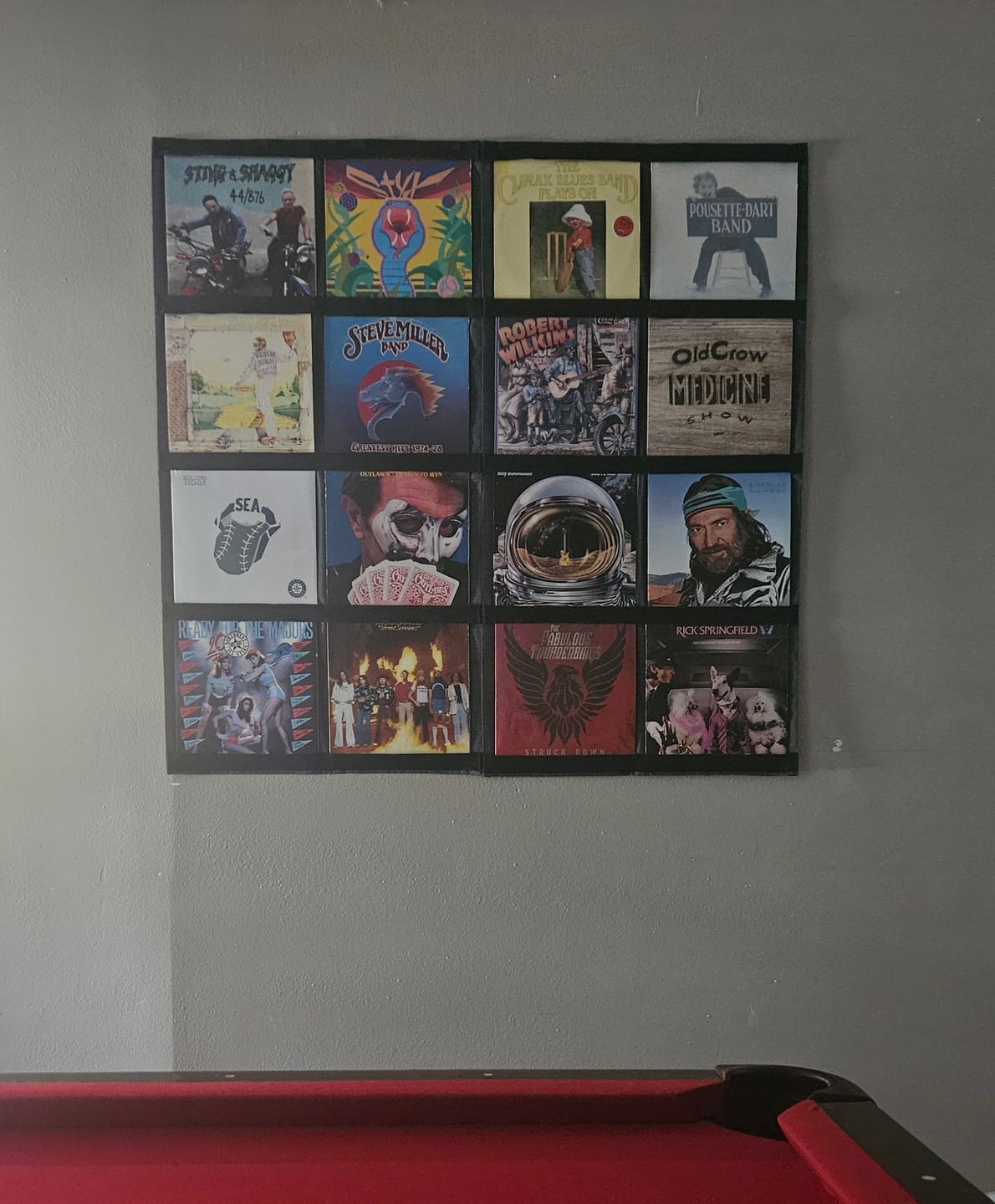Customer photo review of 12" Vinyl Record Display Frame - LP Wall Storage