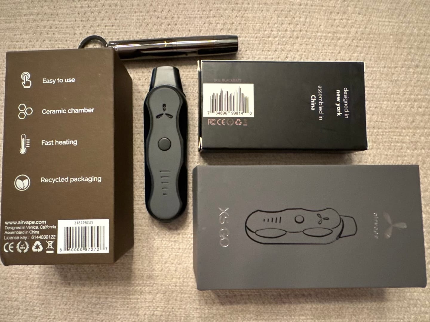 Customer photo review of XS GO VAPORIZER | Dry Herb – Ultra-Portable Vape – Ergonomic Design, Built-in Tools for Easy Use