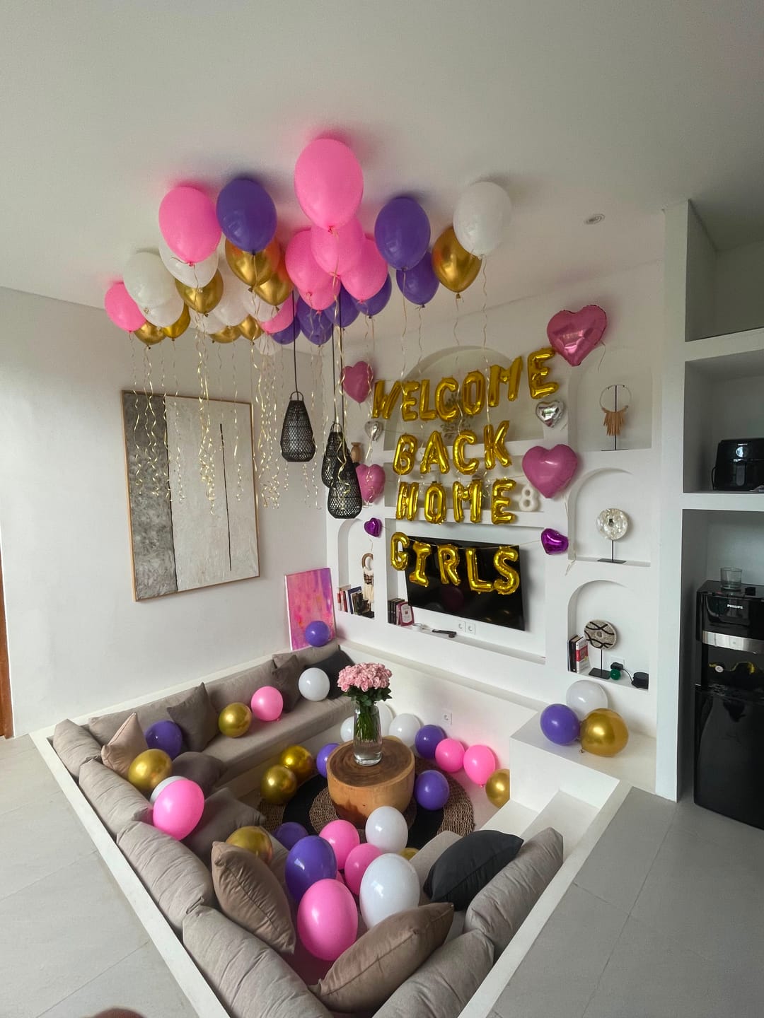 Customer photo review of 🎊 Indoor Room Decorations - Villa Room Setup