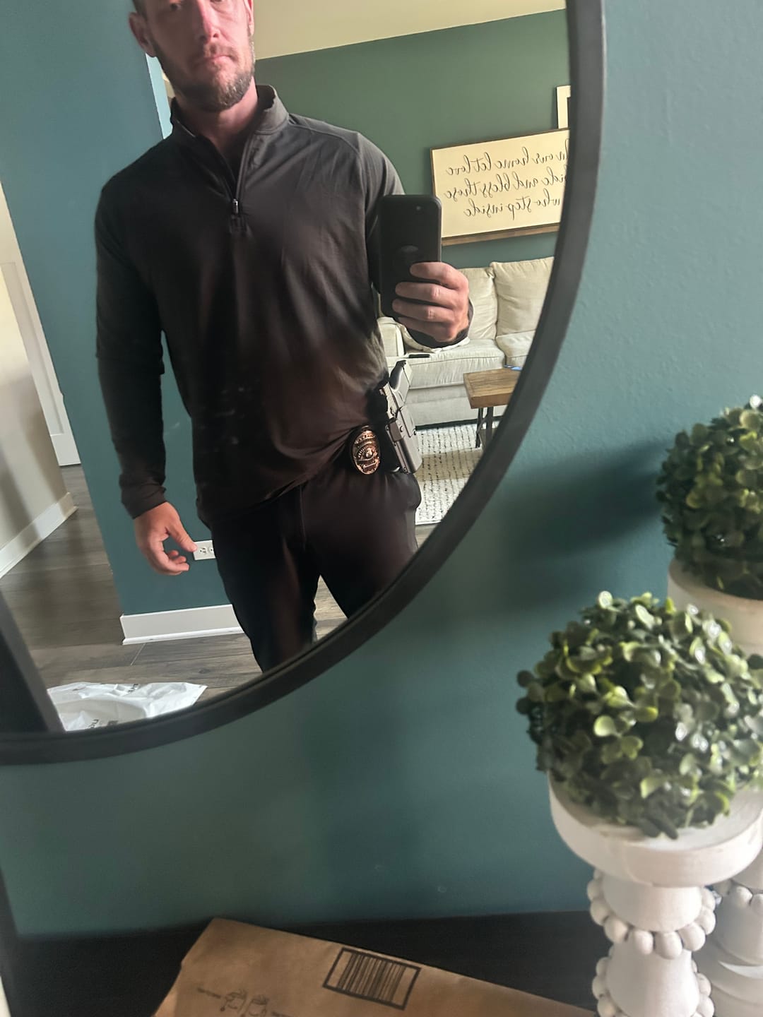 Customer photo review of Performance Airknit Fitted Quarter Zip