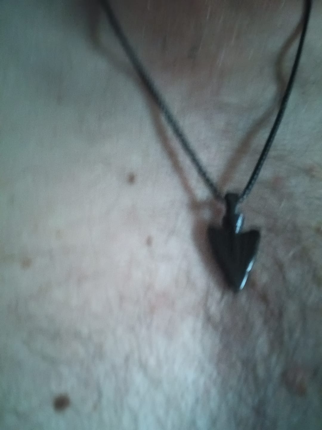 Customer photo review of Set of 2: Black Bracelet + Arrow Necklace
