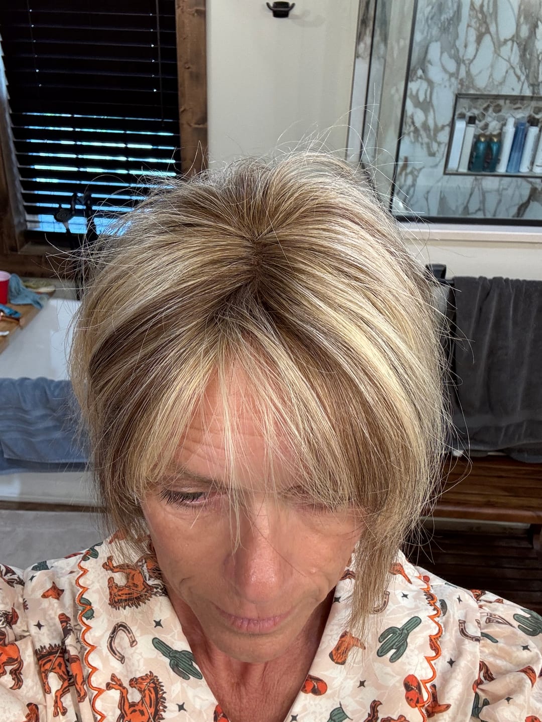 Customer photo review of Giselle Light Volume Hair Topper