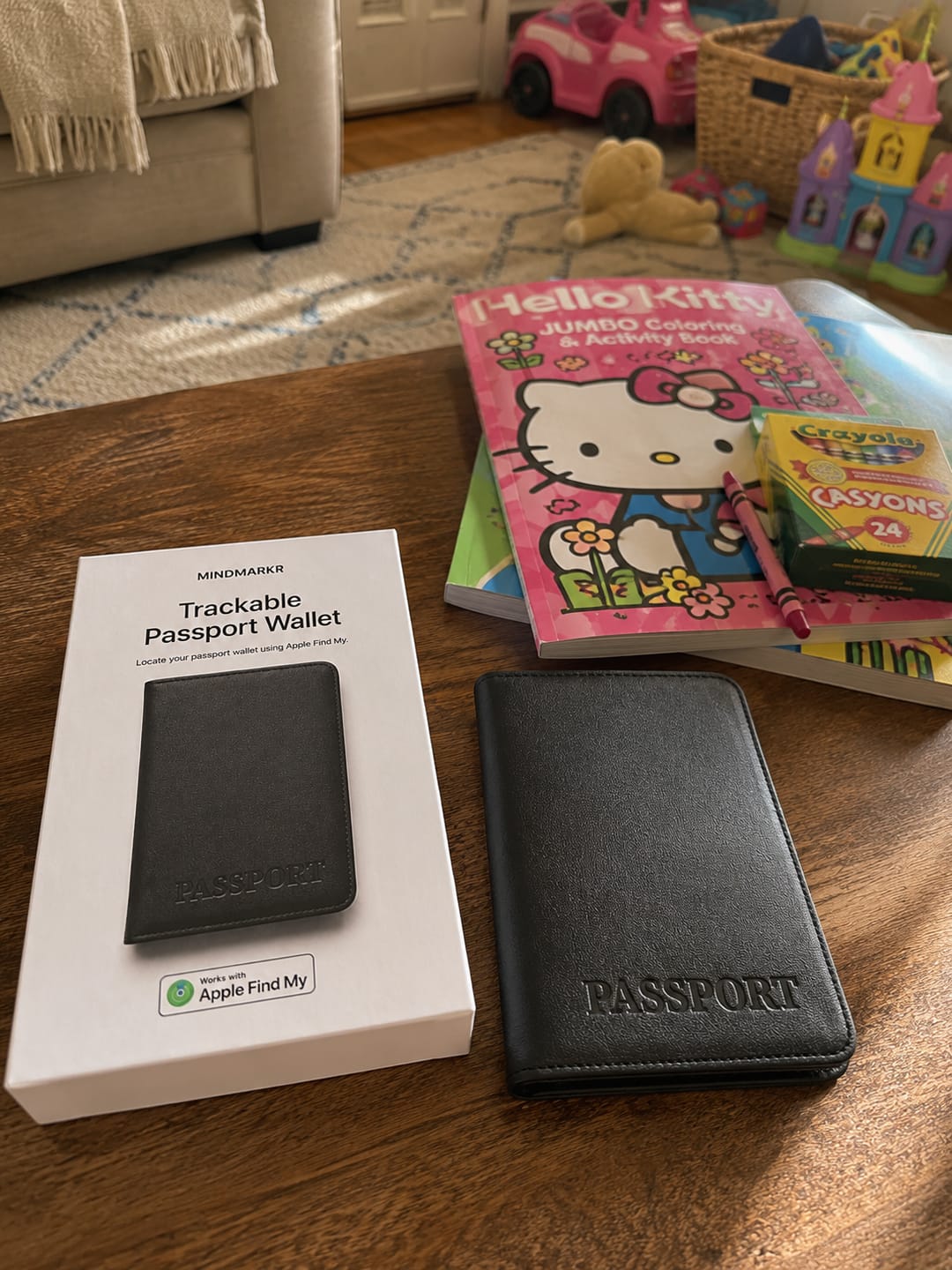 Customer photo review of Passport Trackable Wallet