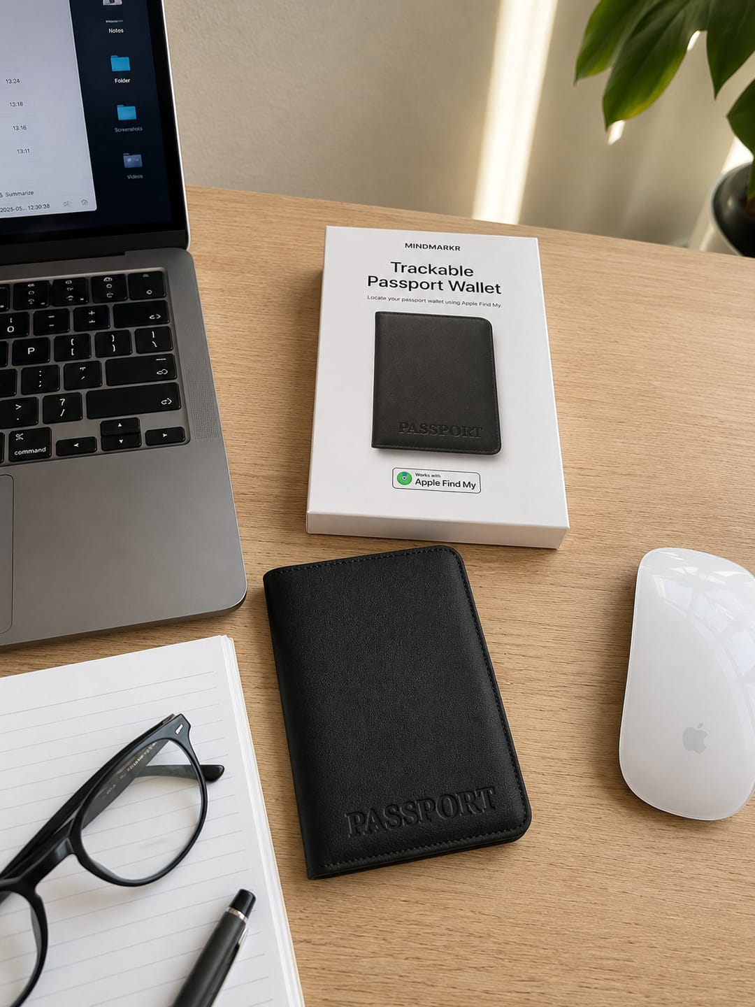 Customer photo review of Passport Trackable Wallet
