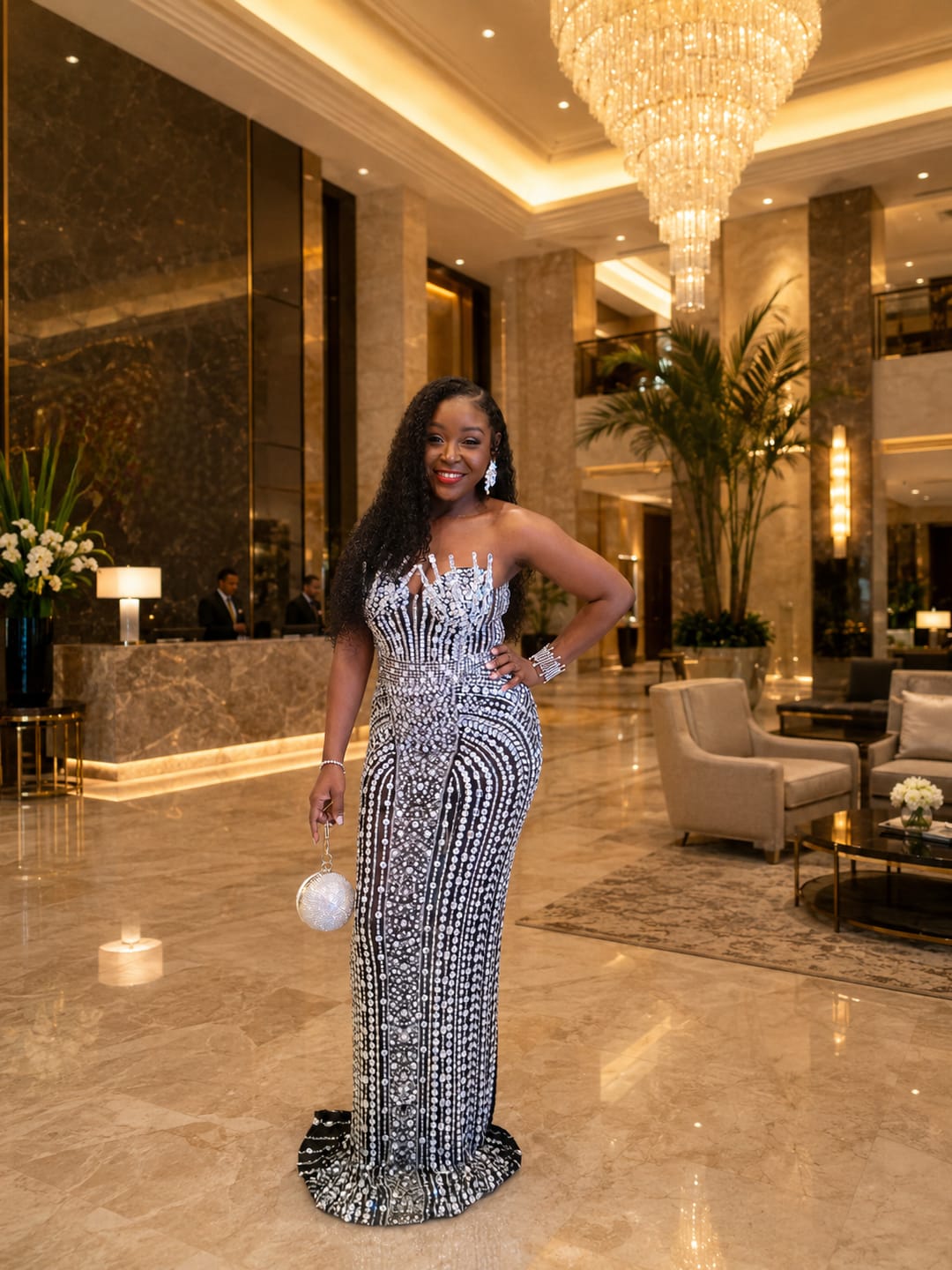 Customer photo review of Fool In Love Black Maxi Dress (Ready to Ship)