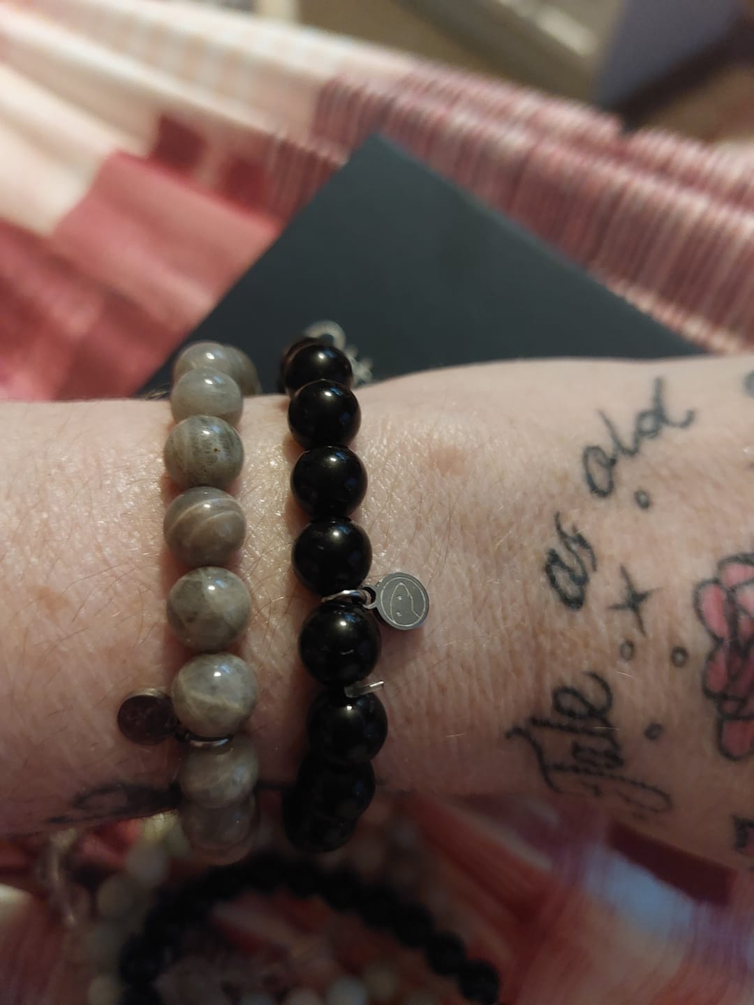 Customer photo review of Obsidian Bracelet