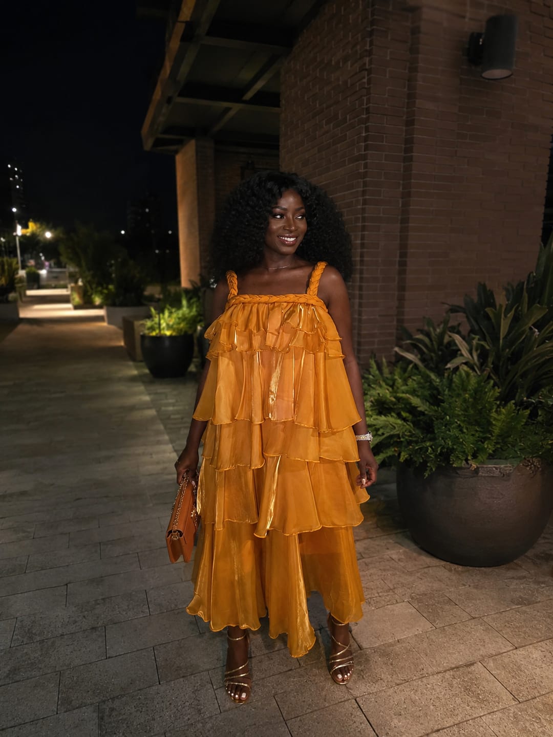 Customer photo review of Kim Layered Dress