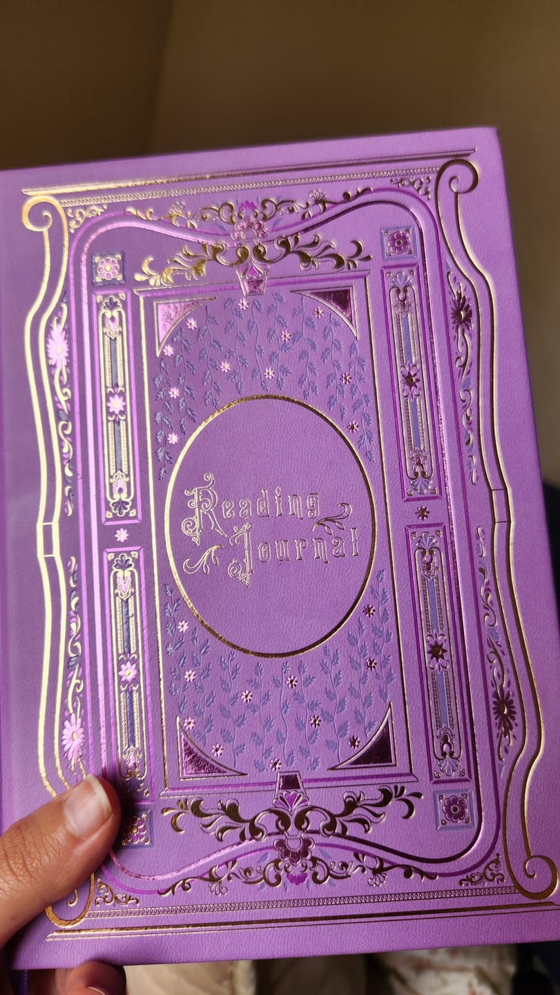 Customer photo review of Reading Journal - Wisteria