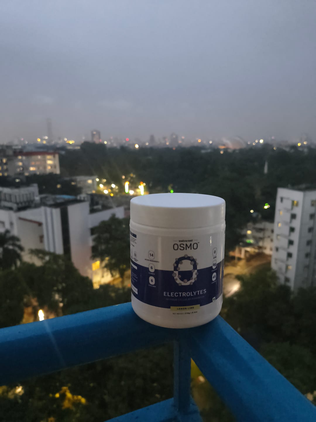 Customer photo review of OSMO - Electrolyte Hydration Blend (Advanced Salts + Taurine & Vitamins) | Lemon & Lime (270g, 45 Servings)
