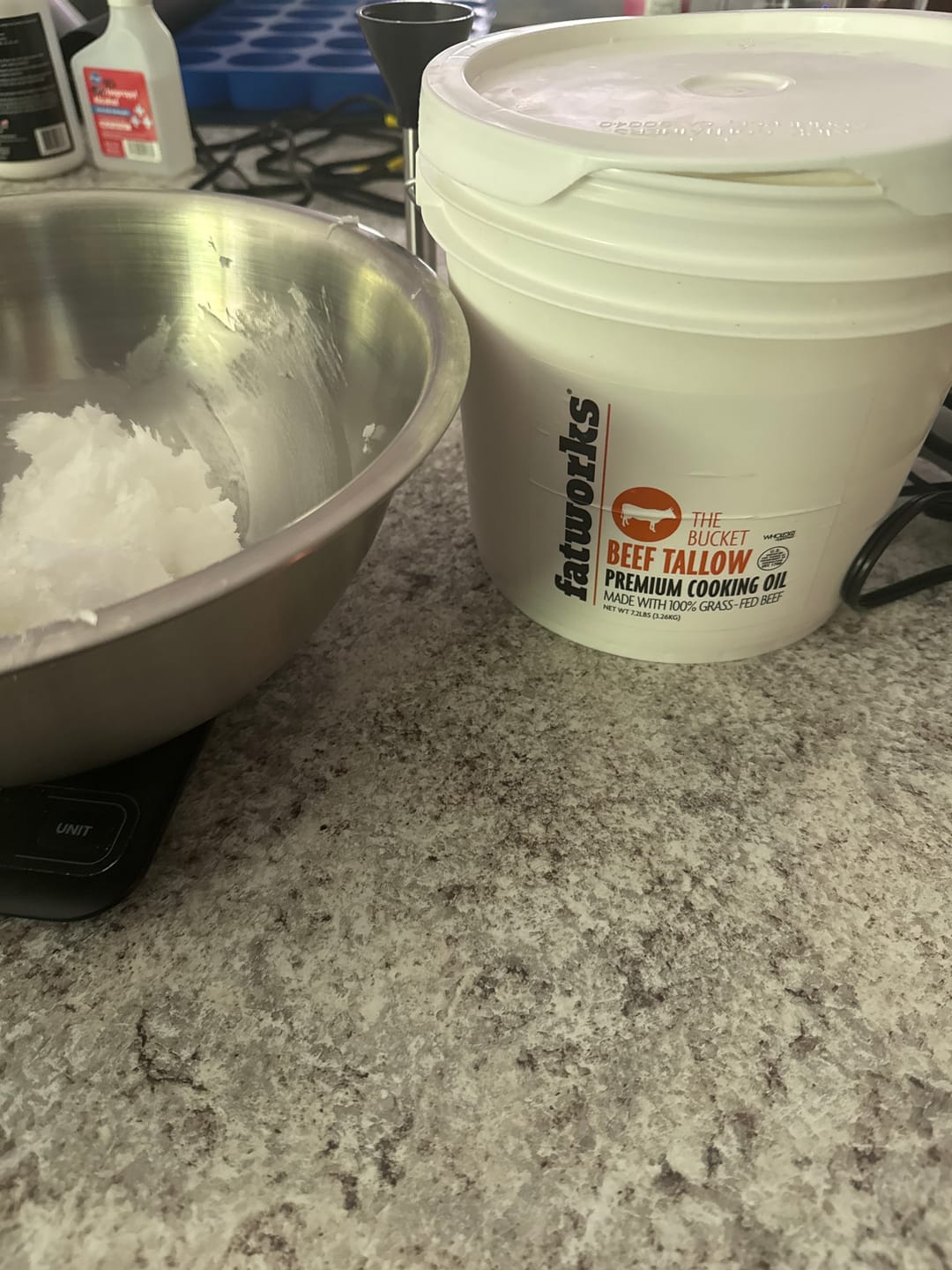 Customer photo review of The Bucket- 1 Gallon Grass Fed Tallow