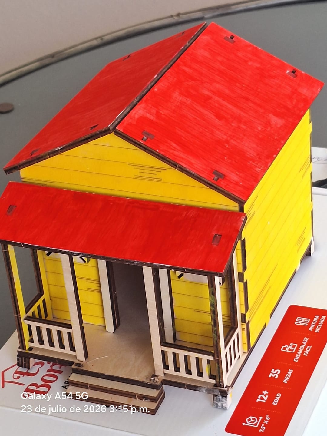 Customer photo review of La Casita de Campo - Modelo Alegría | Manualidad con Pinturas